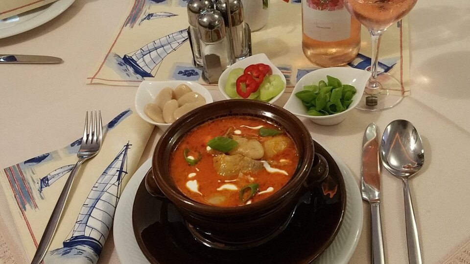 Bean and cabbage fish soup Sopron Style