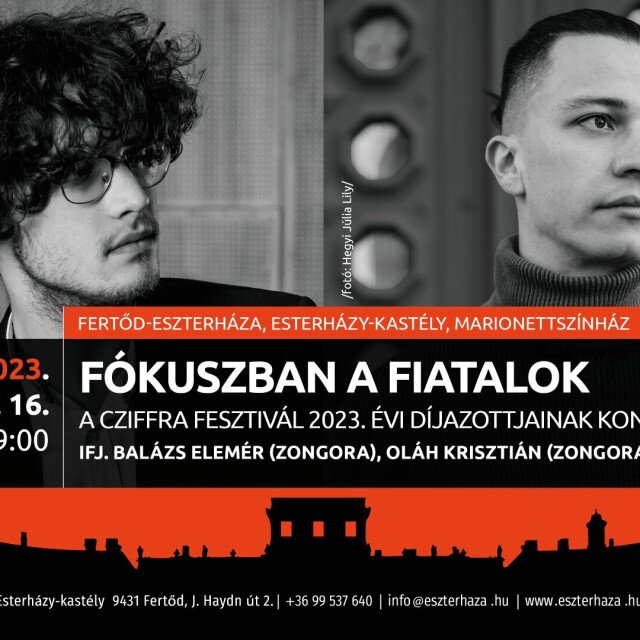 György Cziffra Festival in Eszterháza - FOCUS ON YOUNG PEOPLE - Concert of the Cziffra Festival 2023 award winners