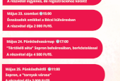 Idegenvezetések május 23-25.