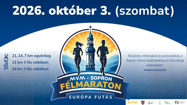 MVM Sopron Félmaraton - Európa Futás 2026.