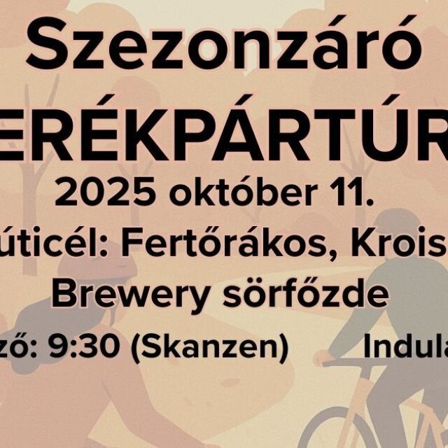 Szezonzáró kerékpártúra - Krois Brewery